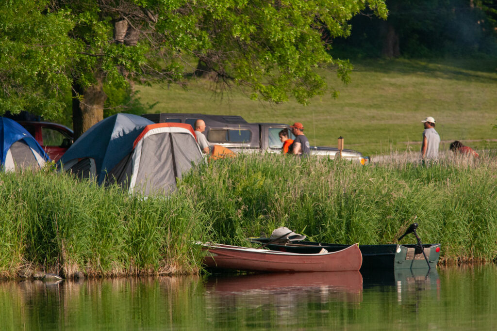 Verdon Lake State Recreation Area offers fishing and camping. Photo by Jeff Kurrus.