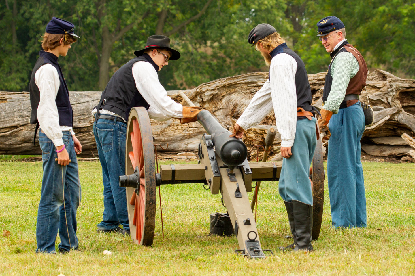 Fort Kearny SHP celebrating Fourth of July