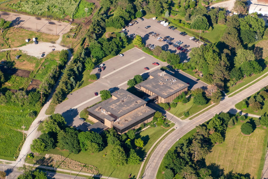 Aerial view of Lincoln headquarters