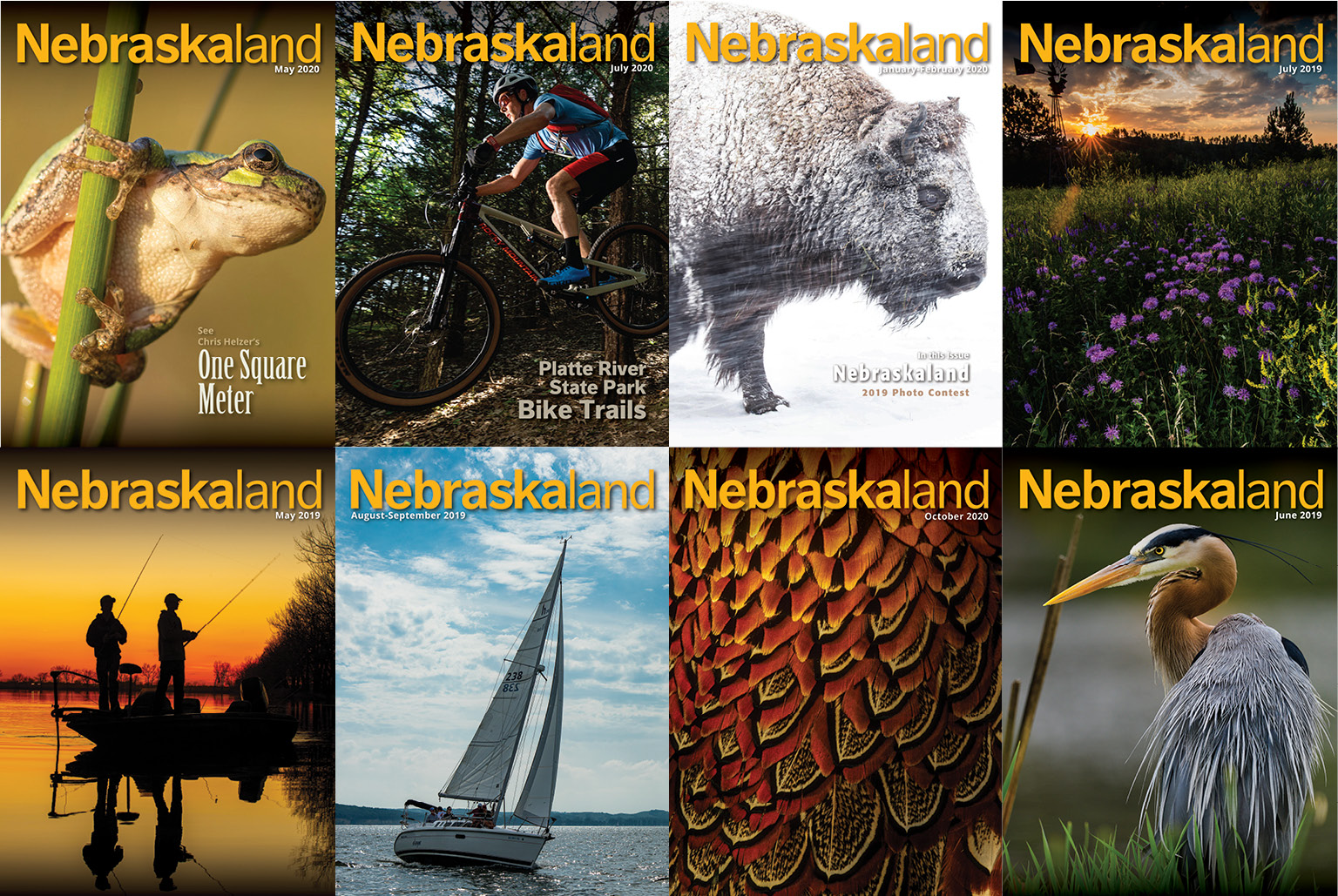 Nebraskaland Magazine covers.