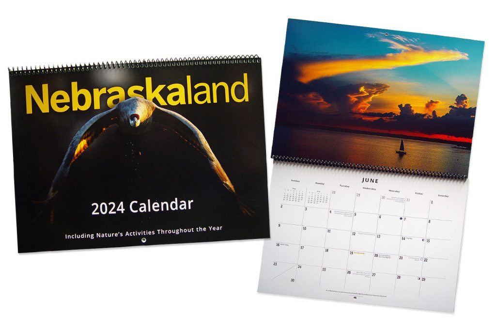 Nebraskaland 2024 Calendar cover and inside