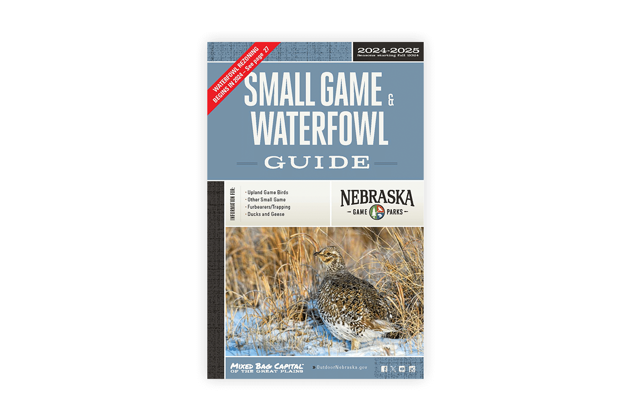 Cover of the 2024 Nebraska Small Game Guide